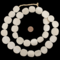 The Bead Chest White Bone Beads - Full Strand of Fair Trade African Beads (Circular, White)